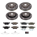 PowerStop OE Stock Replacement Low-Dust Ceramic Brake Pad and Rotor Kit