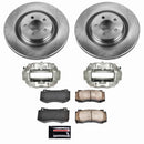 PowerStop OE Stock Replacement Low-Dust Ceramic Brake Pad, Rotor and Caliper Kit