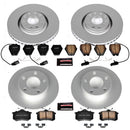 PowerStop Genuine Geomet Coated Rotor and Carbon-Fiber Ceramic Brake Pad Kit