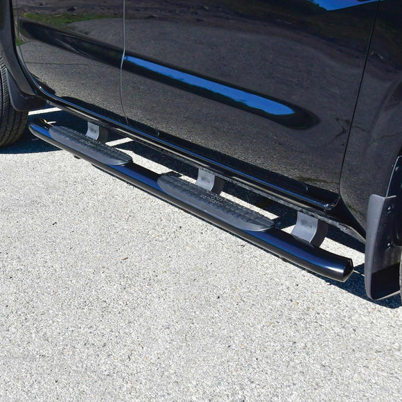 Westin PRO TRAXX 4 Oval Nerf Step Bars Powder Coated Black Steel 21-24215