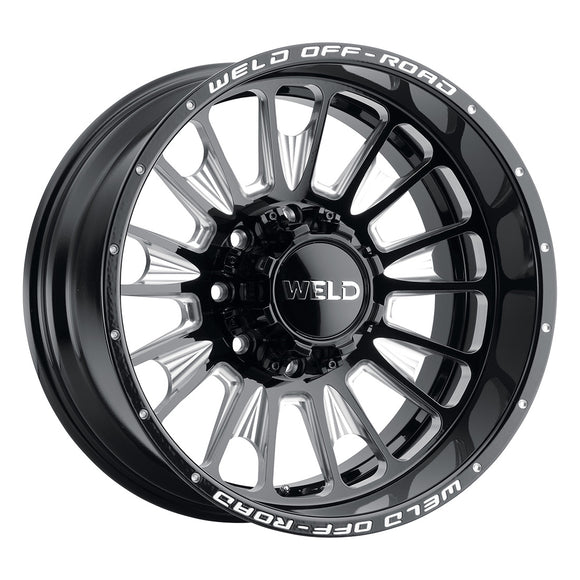 22x10 WELD Off-Road Scorch Black Milled 8x165.1 ET-18 CB125.1 Wheel Rim