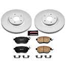 PowerStop Genuine Geomet Coated Rotor and Low-Dust Ceramic Brake Pad Kit