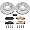 PowerStop Genuine Geomet Coated Rotor and Low-Dust Ceramic Brake Pad Kit
