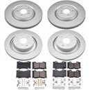 PowerStop Genuine Geomet Coated Rotor and Low-Dust Ceramic Brake Pad Kit