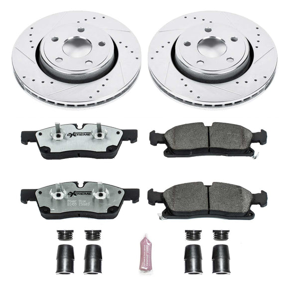 PowerStop Z26 Street Performance Ceramic Brake Pad and Drilled & Slotted Rotor K