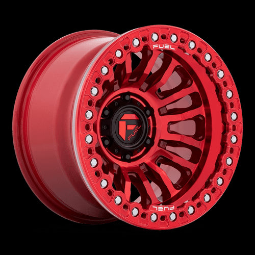 17X9 Fuel 1PC FC125 Rincon Beadlock Candy Red 5X127 5X5 ET-38 Wheel Rim - 0