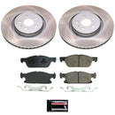 PowerStop Semi-Coated Rotor and Low-Dust Ceramic Brake Pad Kit