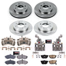 PowerStop OE Stock Replacement Low-Dust Ceramic Brake Pad, Rotor and Caliper Kit