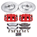 PowerStop Z36 Truck and SUV Ceramic Brake Pad, Drilled & Slotted Rotor, and Cali