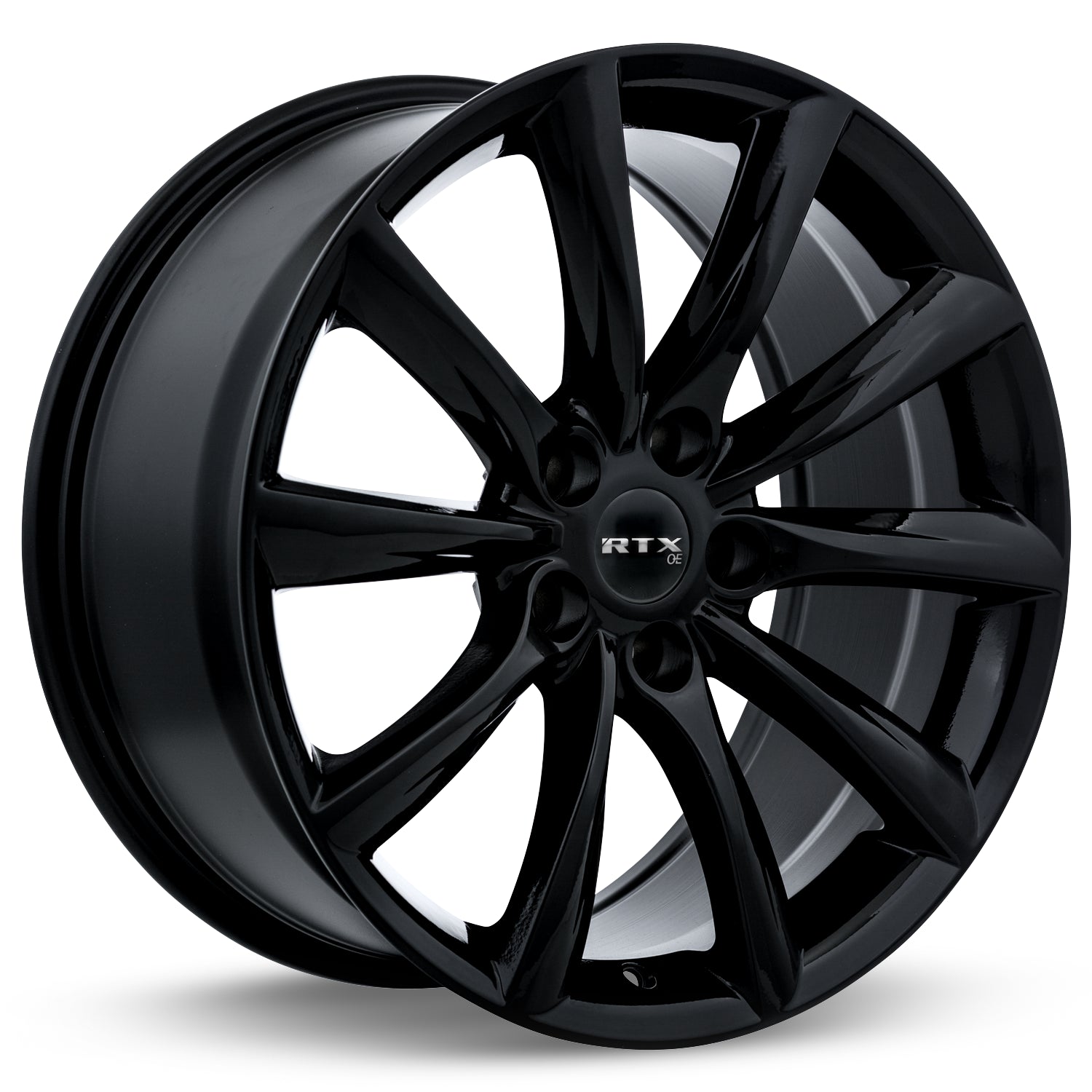 18x8.5 RTX Alto Gloss Black 5x114.3 ET35 wheel/rim