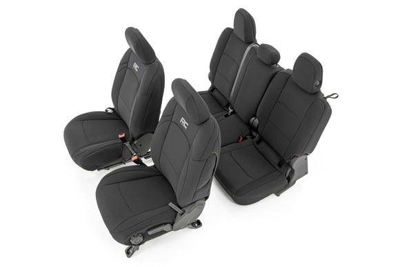 Rough Country Seat Covers Front and RearNo Cup Holder Jeep Gladiator 20-22