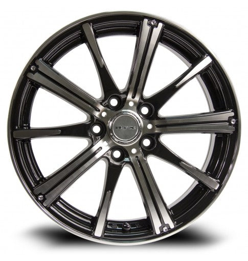 15x6 RTX Spark Black Machined 4x100 ET45 wheel/rim