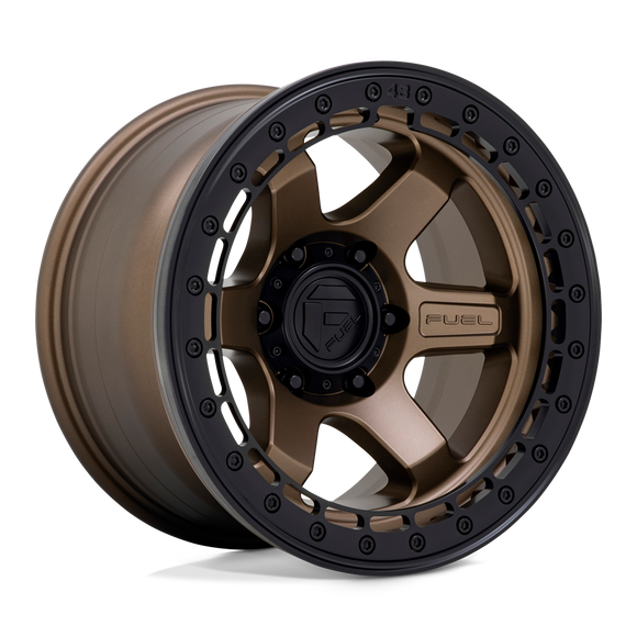 17X9 Fuel D124 BLOCK Beadlock Bronze MT-BLK-RG 5X127 ET-15 wheel/rim