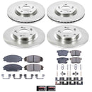 PowerStop OE Stock Replacement Low-Dust Ceramic Brake Pad and Rotor Kit