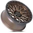 17x9 Lock Off-Road Combat Matte Bronze Matte Black Ring 6x139.7 ET-12 Wheel
