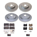 PowerStop Genuine Geomet Coated Rotor and Low-Dust Ceramic Brake Pad Kit