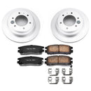 PowerStop Genuine Geomet Coated Rotor and Low-Dust Ceramic Brake Pad Kit
