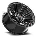 20x10 Vortek VRP-501 Turbo Gloss Black 5x127 ET-18 CB78.1 Wheel Rim