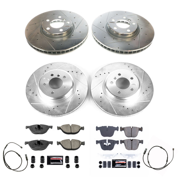 PowerStop Z23 Daily Driver Carbon-Fiber Ceramic Brake Pad and Drilled & Slotted