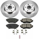 PowerStop OE Stock Replacement Low-Dust Ceramic Brake Pad and Rotor Kit