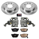 PowerStop OE Stock Replacement Low-Dust Ceramic Brake Pad, Rotor and Caliper Kit