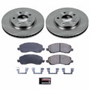 PowerStop OE Stock Replacement Low-Dust Ceramic Brake Pad and Rotor Kit