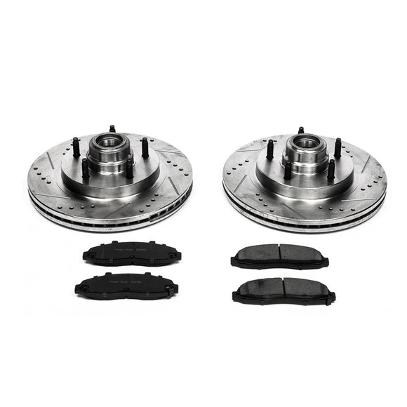 PowerStop Z23 Daily Driver Carbon-Fiber Ceramic Brake Pad and Drilled & Slotted