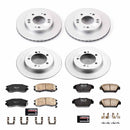 PowerStop Genuine Geomet Coated Rotor and Low-Dust Ceramic Brake Pad Kit