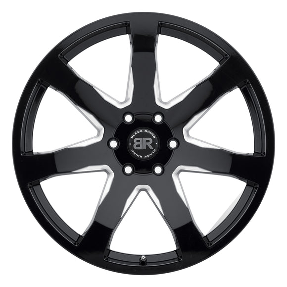 24X10 Black Rhino Mozambique Wheel/Rim Gloss Black 6X139.7 24-10 6-139.7