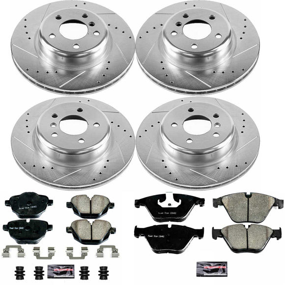 PowerStop Z23 Daily Driver Carbon-Fiber Ceramic Brake Pad and Drilled & Slotted