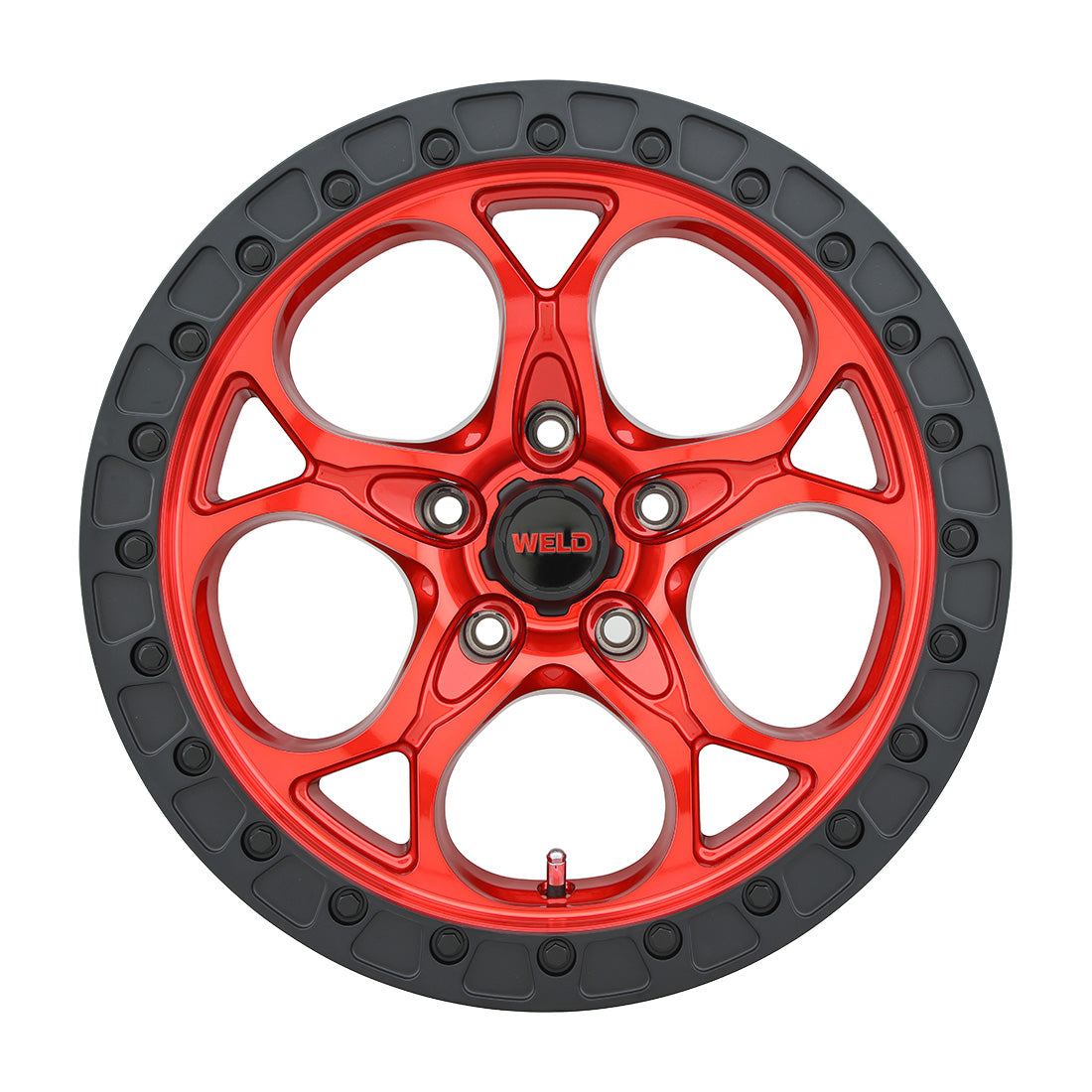 17x9 WELD Off-Road Ledge Candy Red / Gloss Black 5x127 5x5 ET-12 Wheel Rim - 0