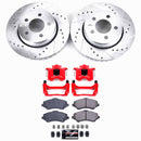 PowerStop Z23 Daily Driver Carbon-Fiber Ceramic Pads Drilled & Slotted Rotor & C