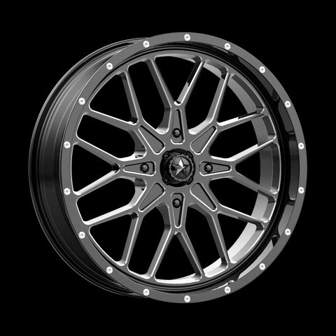 15X7 Msa Offroad Wheels M45 Portal Gloss Black Milled 4X156 ET10 Wheel Rim