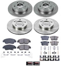 PowerStop OE Stock Replacement Low-Dust Ceramic Brake Pad and Rotor Kit