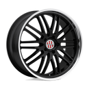 19x11 Victor Lemans Black Wheel/Rim 5x130 5-130 19-11 Porsche ET36-1