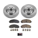PowerStop OE Stock Replacement Low-Dust Ceramic Brake Pad and Rotor Kit