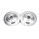 PowerStop Evolution Drilled Slotted Rotors Pair Rear For Mazda Tribute