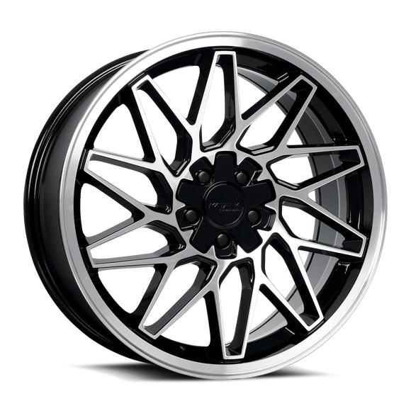 Katana KR09 Glossy Black Machined Face 5x100/114.3 ET40 CB73.1 Wheel Rim