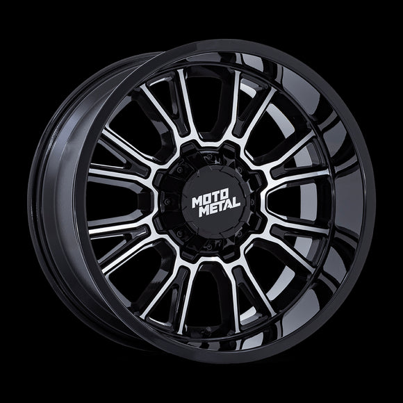 20X10 Moto Metal MO810 Legacy Black 5X127 5X139.7 5X5 5X5.5 ET-18 Wheel