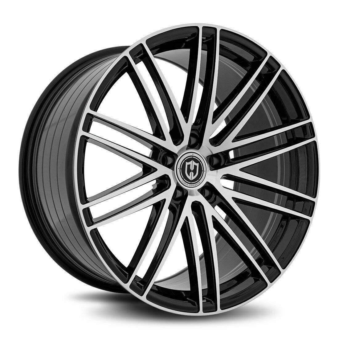 20x9 Curva CFF50 Gloss Black Machine Face 5x115 ET15 wheel/rim