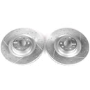 PowerStop Evolution Drilled Slotted Rotors Pair Front For Audi A8 Quattro