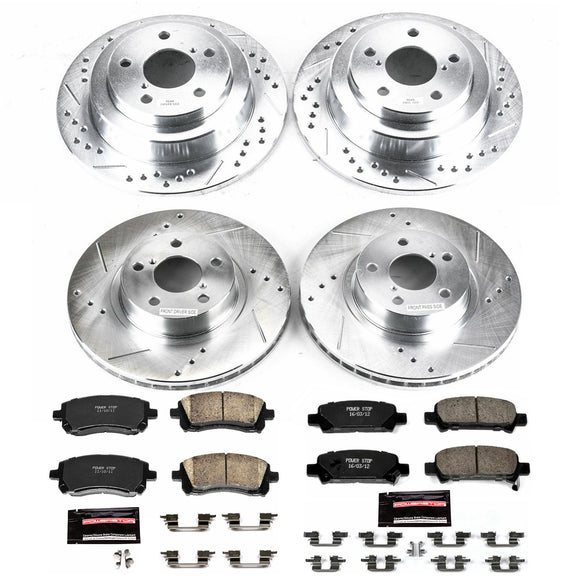 PowerStop Z23 Daily Driver Carbon-Fiber Ceramic Brake Pad and Drilled & Slotted