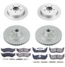 PowerStop Genuine Geomet Coated Rotor and Low-Dust Ceramic Brake Pad Kit