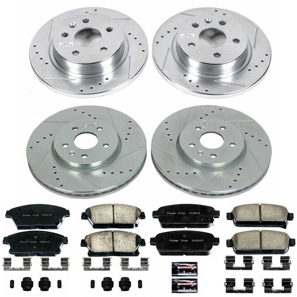 PowerStop Z23 Daily Driver Carbon-Fiber Ceramic Brake Pad and Drilled & Slotted
