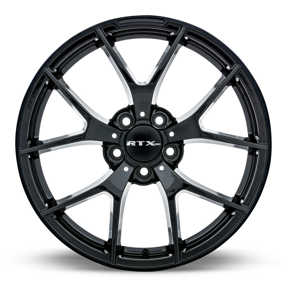 18x8 RTX Arrow Satin Black 5x112 ET45 wheel/rim
