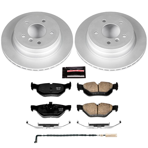 PowerStop Genuine Geomet Coated Rotor and Carbon-Fiber Ceramic Brake Pad Kit