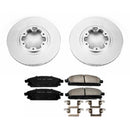 PowerStop Genuine Geomet Coated Rotor and Low-Dust Ceramic Brake Pad Kit