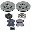 PowerStop OE Stock Replacement Low-Dust Ceramic Brake Pad, Rotor and Caliper Kit