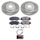 PowerStop Semi-Coated Rotor and Low-Dust Ceramic Brake Pad Kit