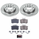 PowerStop OE Stock Replacement Low-Dust Ceramic Brake Pad and Rotor Kit